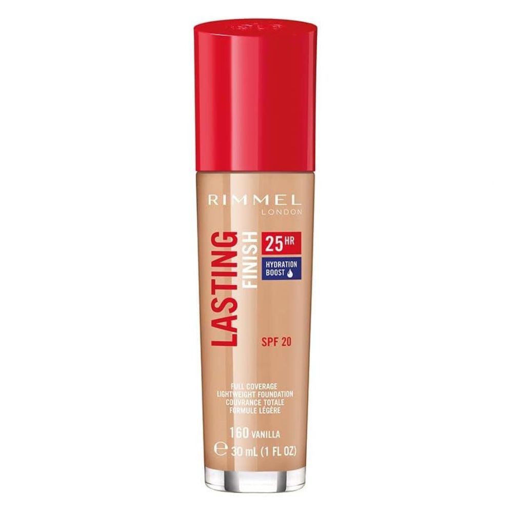 Rimmel Lasting Finish 25H Foundation – Full Coverage, Longwear Comfort