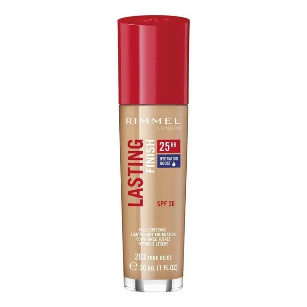 Rimmel Lasting Finish 25H Foundation – Full Coverage, Longwear Comfort