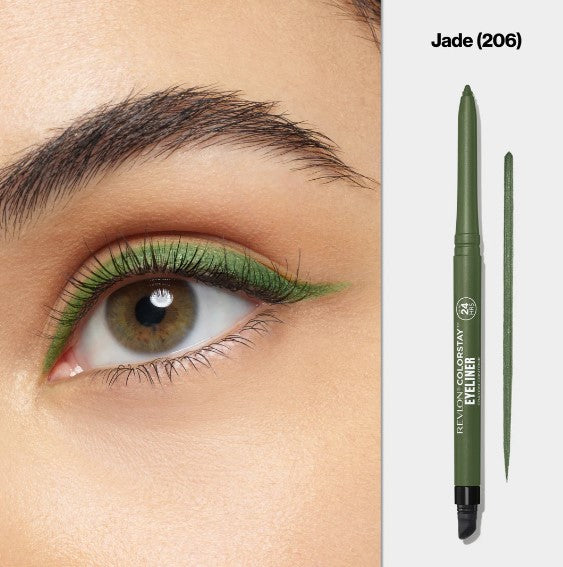 Revlon ColorStay Eyeliner 206 Jade – Rich Emerald, 24H Smudge-Proof