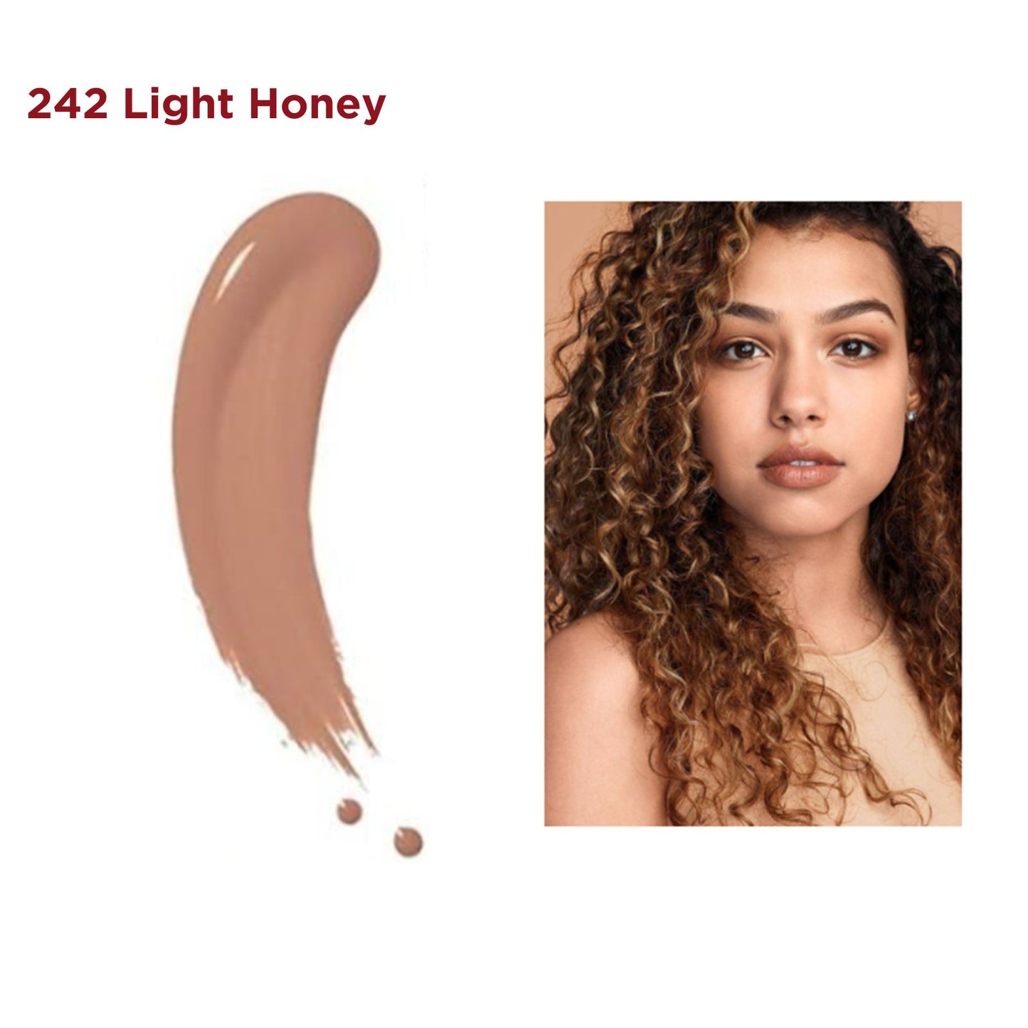 Maybelline Fit Me Matte & Poreless Liquid Foundation 242 Light Honey