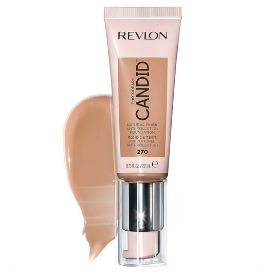 Revlon PhotoReady Candid Natural Finish Foundation 270 Medium Beige – Smooth, Radiant Coverage