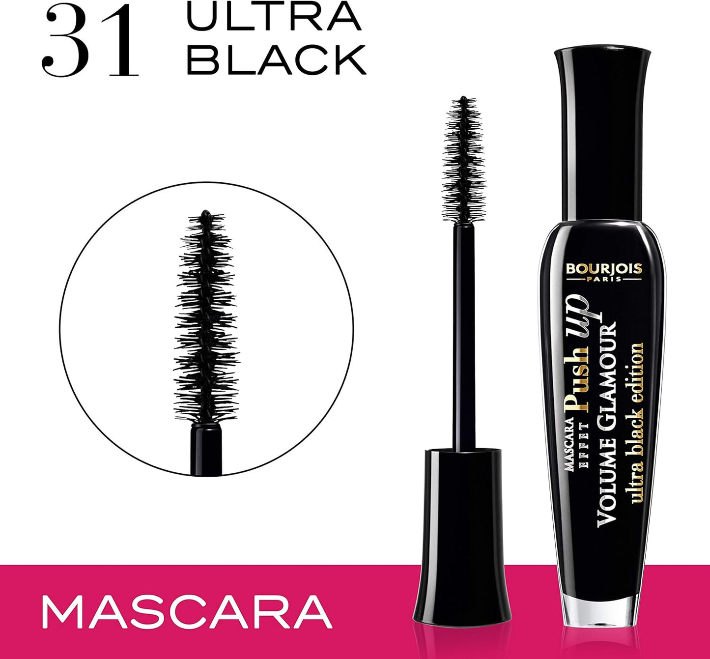 Bourjois Volume Glamour Push Up Effect Mascara – Volumizing, Lift & Curl