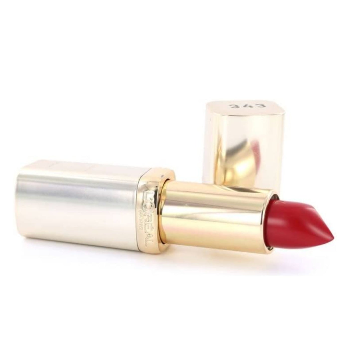 L'Oreal Color Riche Lipstick 343 Rouge Savva – Vibrant Red Satin Finish