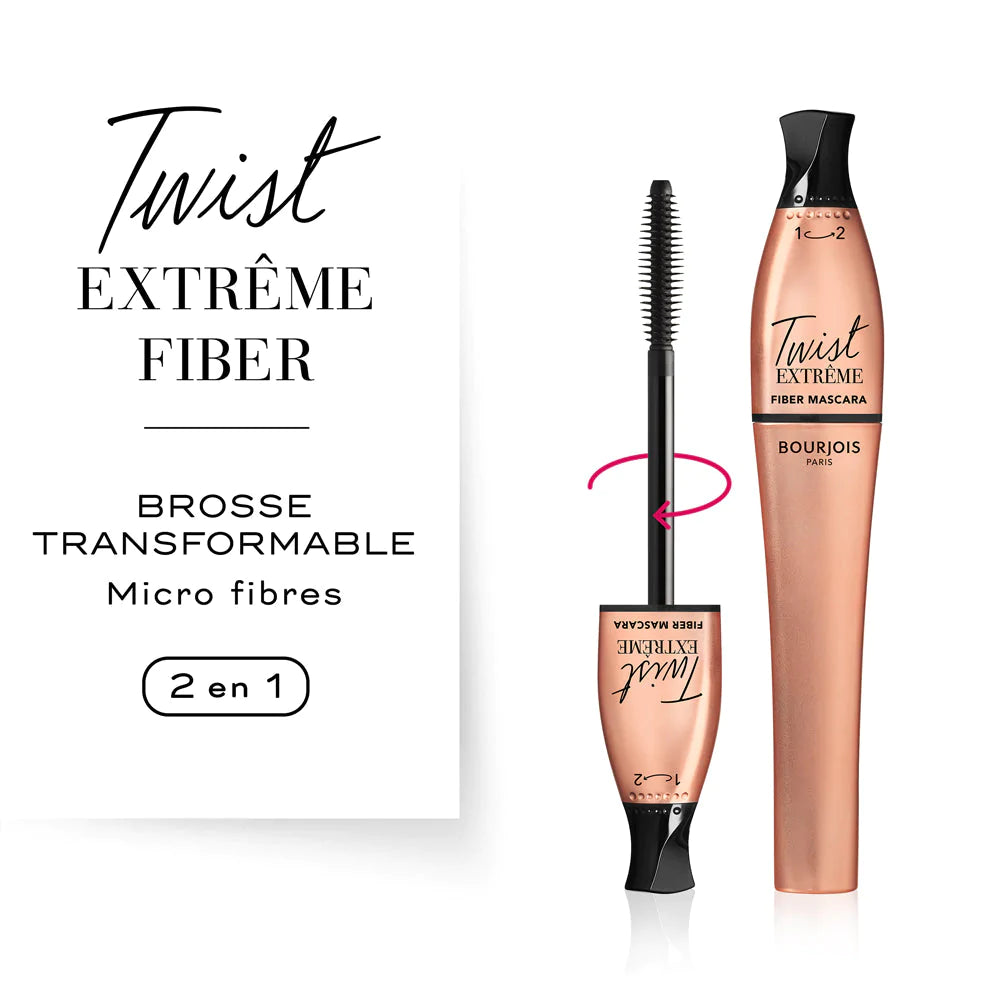 Bourjois Twist Up Extreme Fiber Mascara – 24 Black