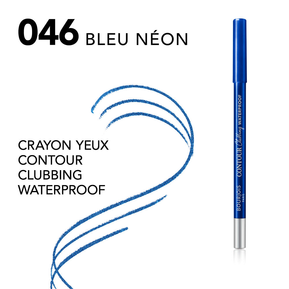 Bourjois Clubbing Waterproof Contour Eyeliner Pencil – 46 Blue Neon