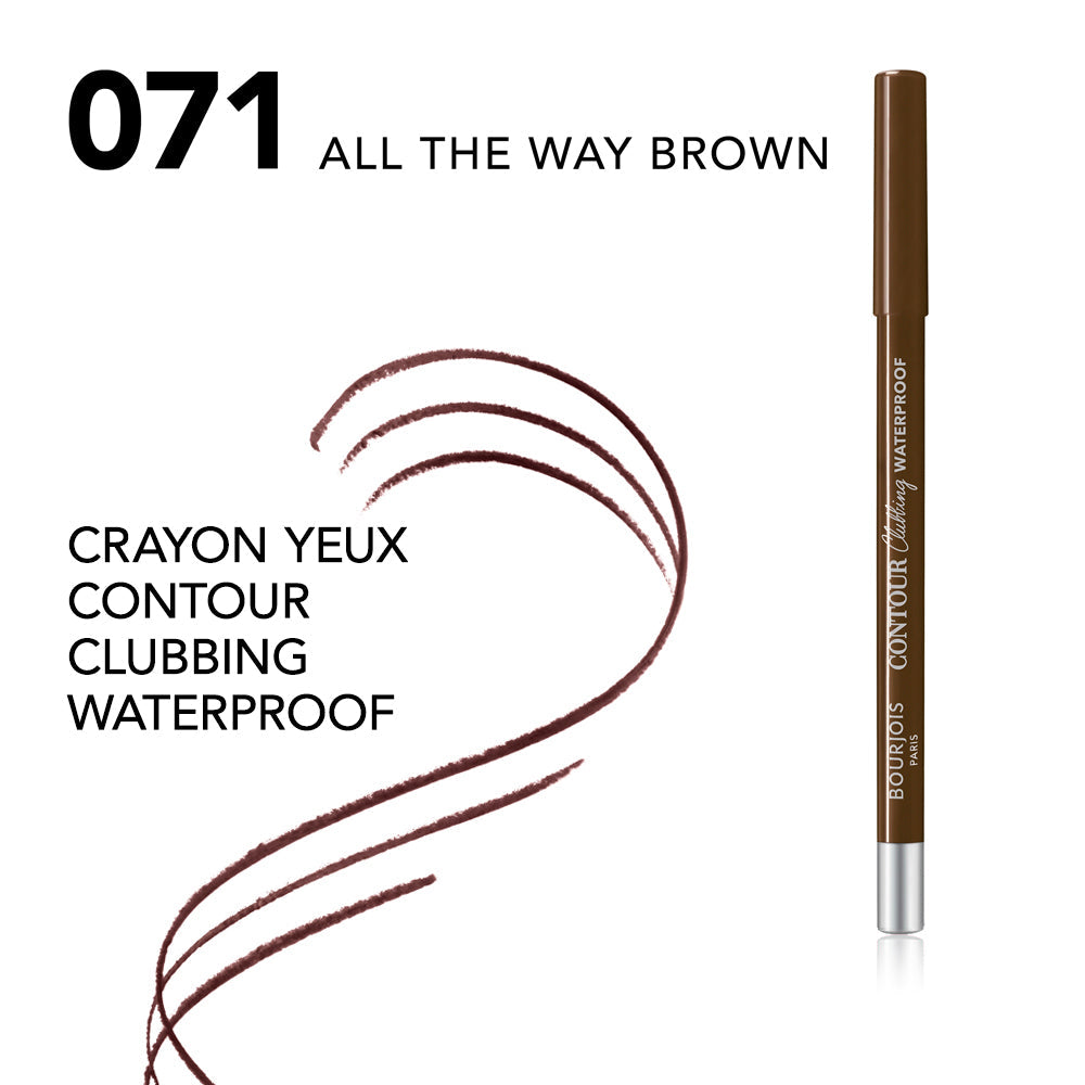 Bourjois Clubbing Waterproof Contour Eyeliner Pencil – 71 All The Way Brown