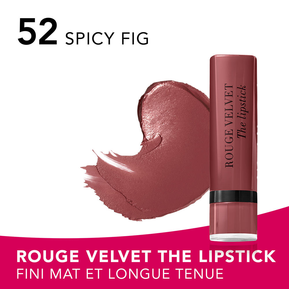 Bourjois Rouge Velvet The Lipstick – 52 Spicy Fig