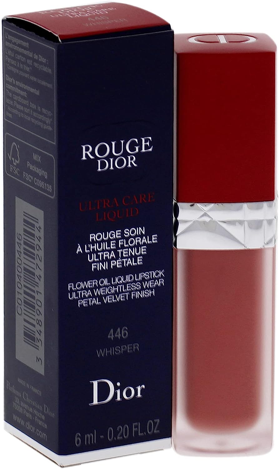 Rouge Dior Couture Ultra Care Liquid Lipstick 446 Whisper – Soft, Radiant Nude