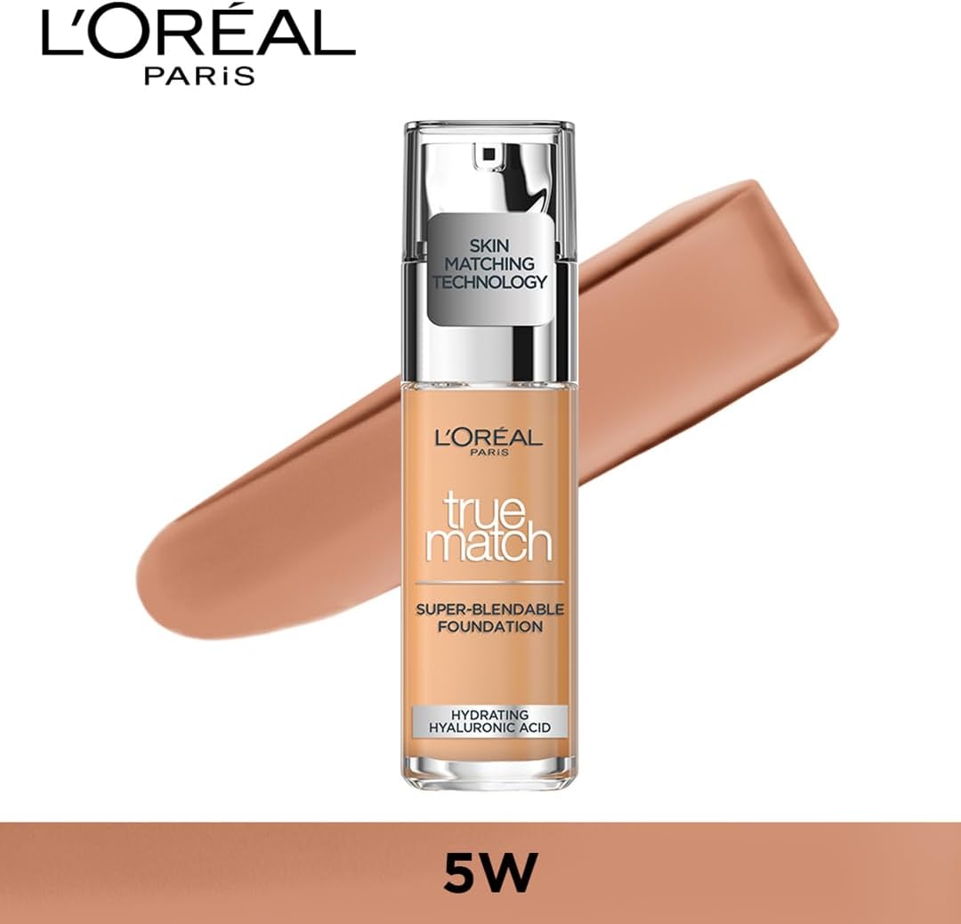 L'Oreal True Match Foundation 5W Golden Sand – Natural, Radiant Finish