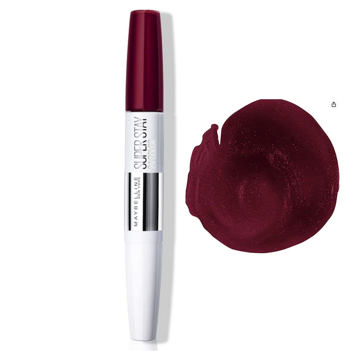 Maybelline SuperStay 24Hr Lip Color & Balm 835 Timeless Crimson – Bold, Long-Lasting