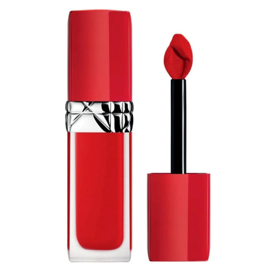 Rouge Dior Couture Ultra Care Liquid Lipstick 999 Bloom – Iconic, Radiant Red