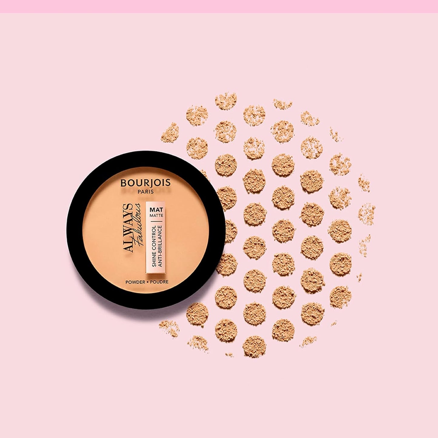 Bourjois Always Fabulous Matte Pressed Powder – Oil Control, Shine-Free