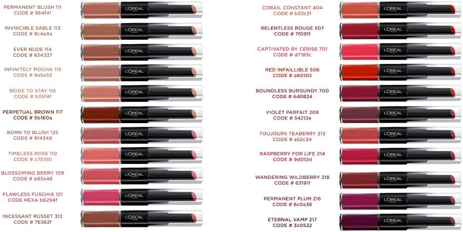 L’Oréal Infallible 24HR 2-Step Lipstick – Longwear, Kiss-Proof Colour