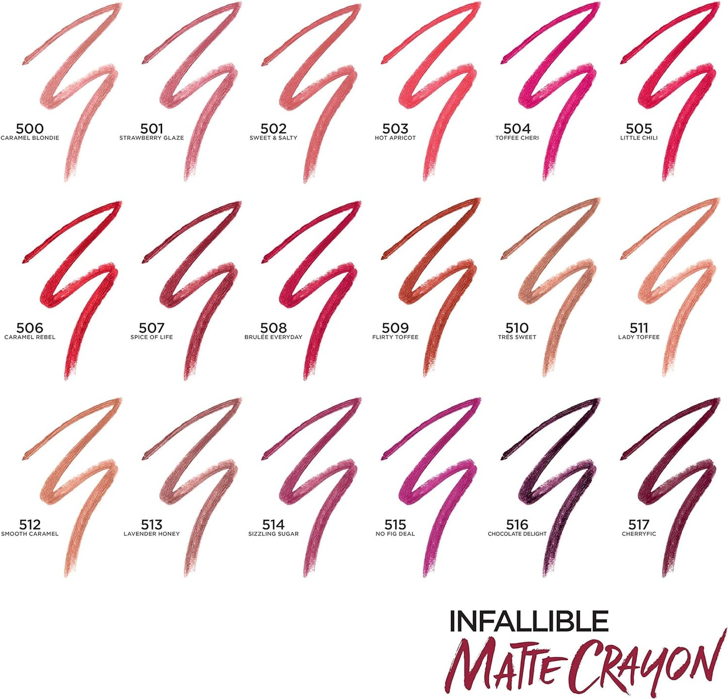 L'Oreal Infallible Matte Lip Crayon 106 Mon Cinnamon – Long-Lasting, Matte Perfection