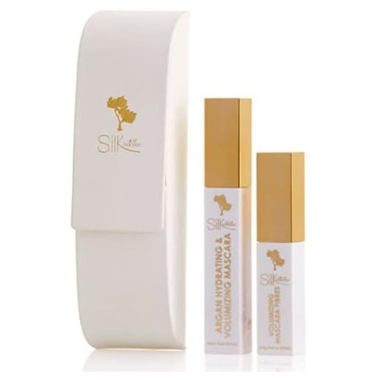 Silk Oil of Morocco Argan Fibre Lash Mascara Kit – Volumizing, Nourishing