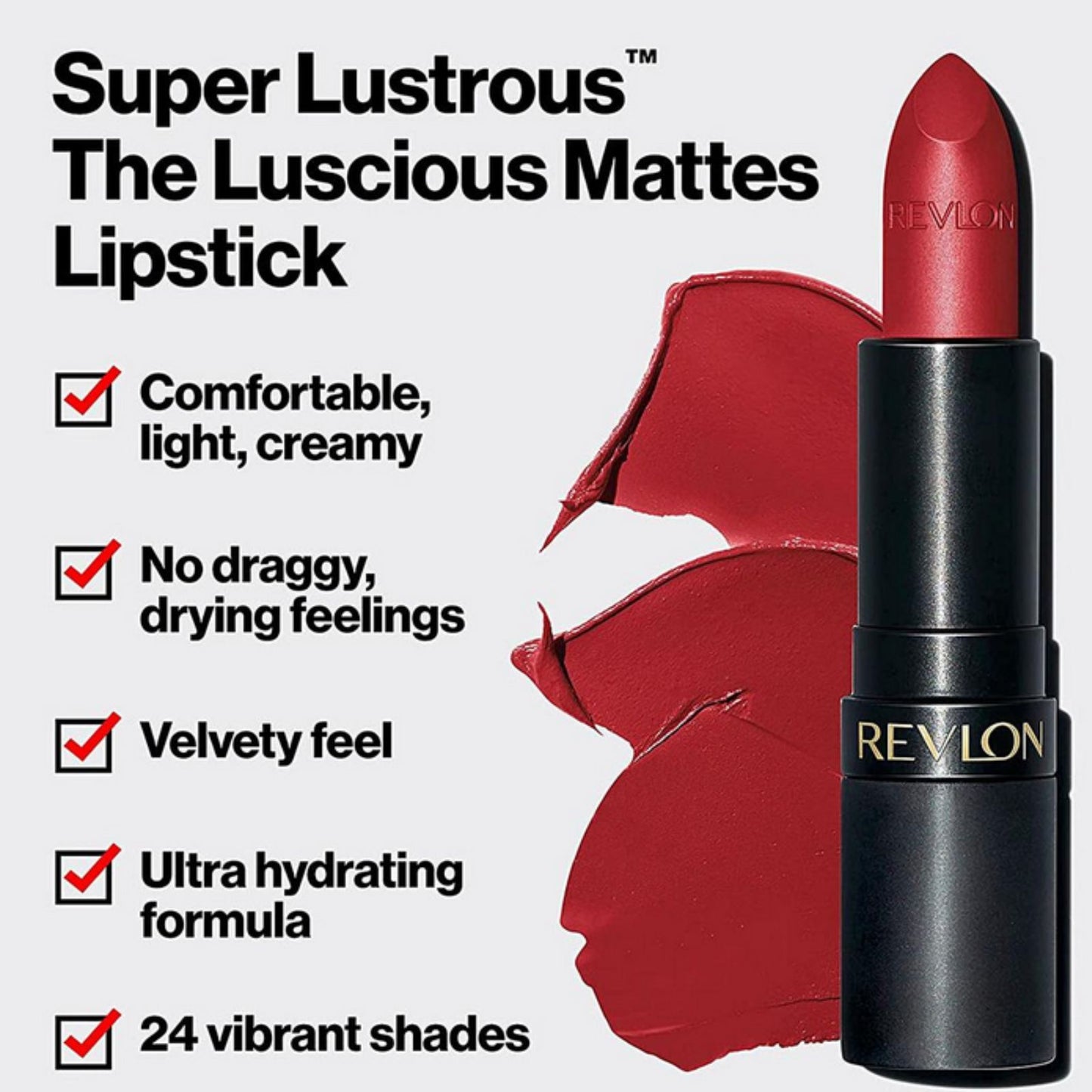 Revlon Super Lustrous Luscious Mattes Lipstick 027 Obsessed – Deep Berry Matte