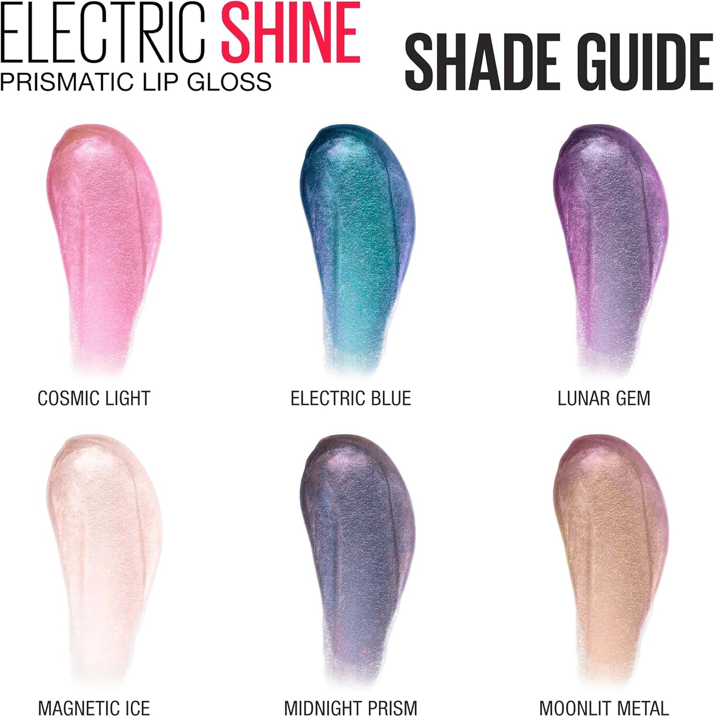 Maybelline Electric Shine Prismatic Lip Gloss – Iridescent, High Shine