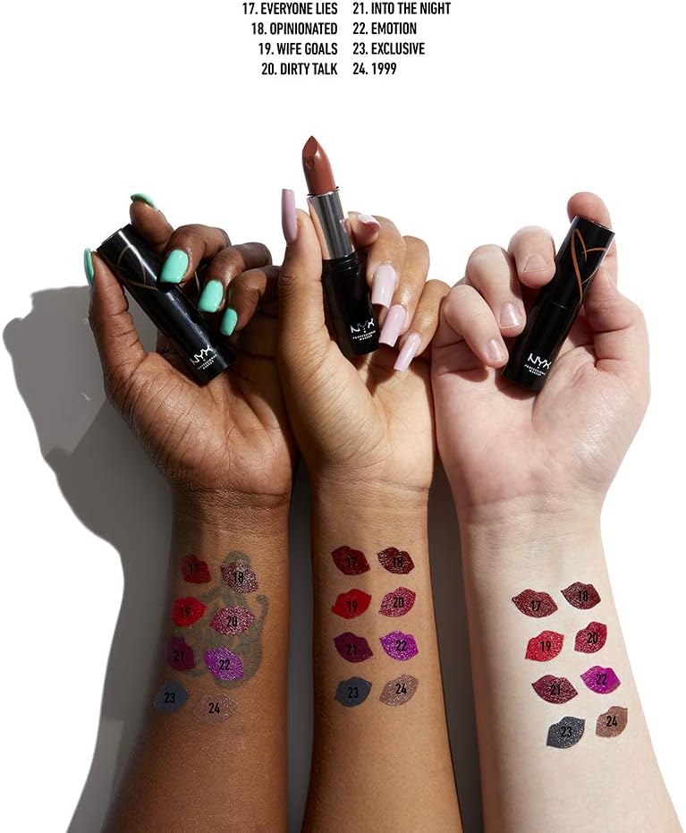 NYX Shout Loud Satin Lipstick – Bold Colour, Moisturising Comfort