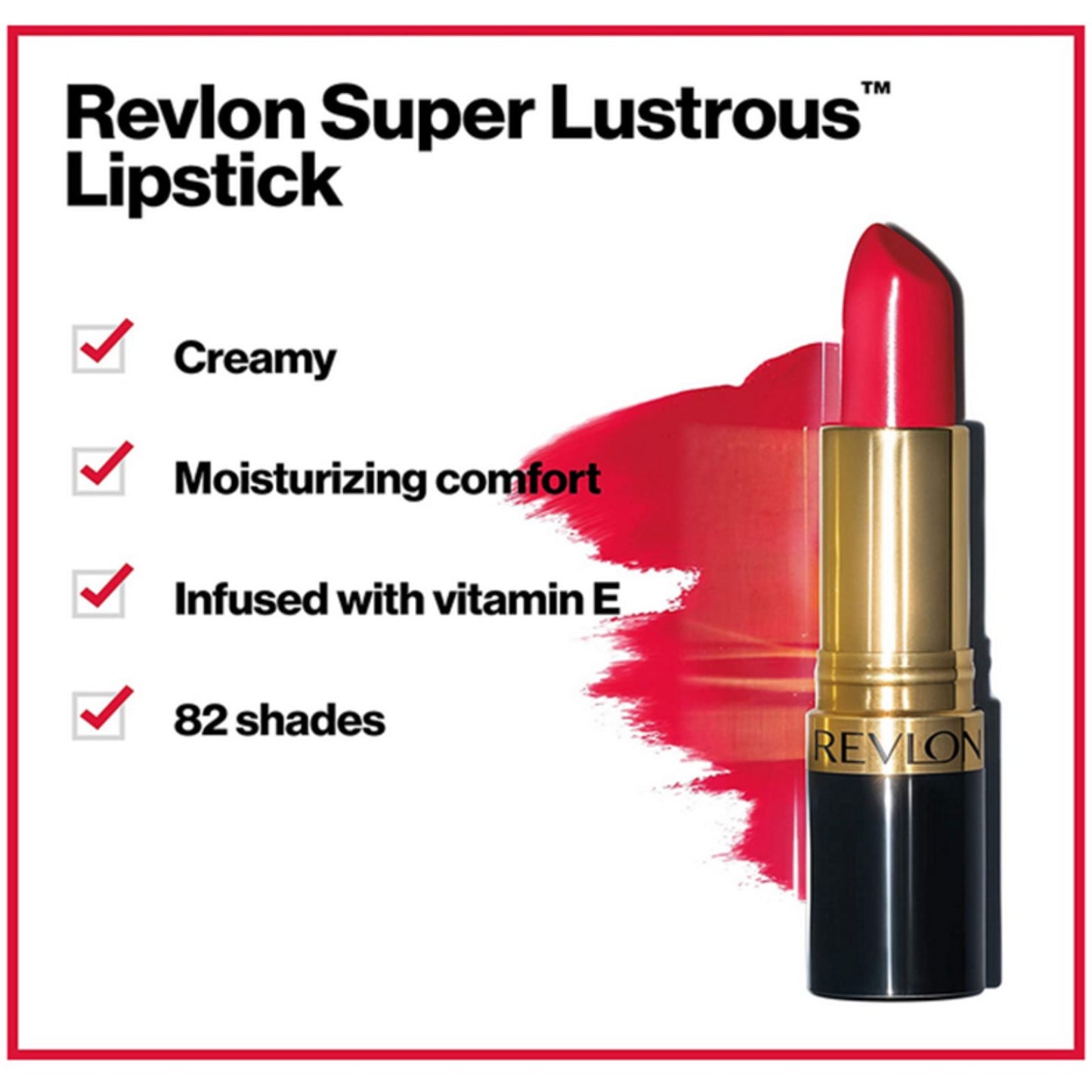 Revlon Super Lustrous Lipstick 828 Carnival Spirit – Sheer, Fun Coral Finish