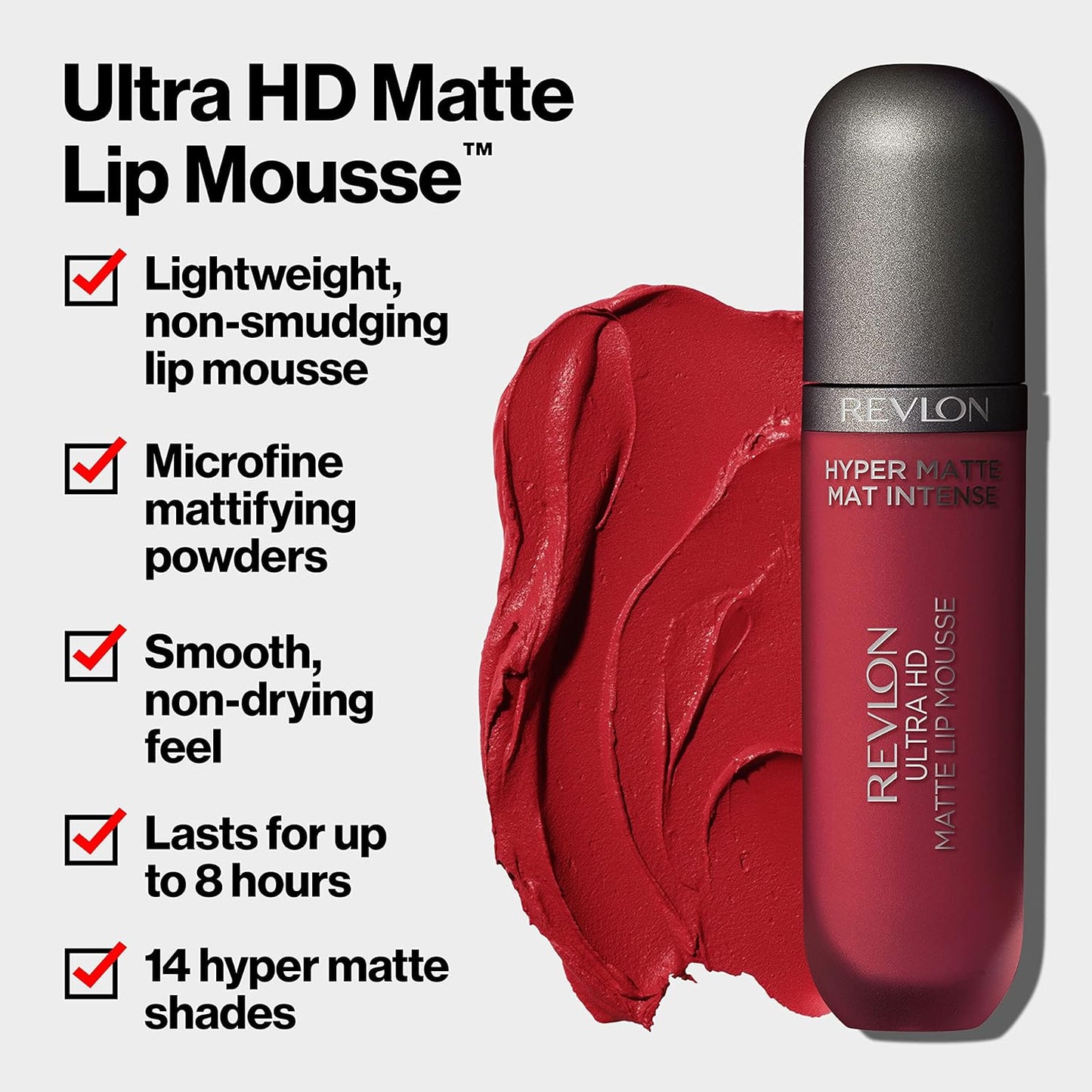 Revlon Ultra HD Matte Lip Mousse Collection - Luxurious & Long-Lasting