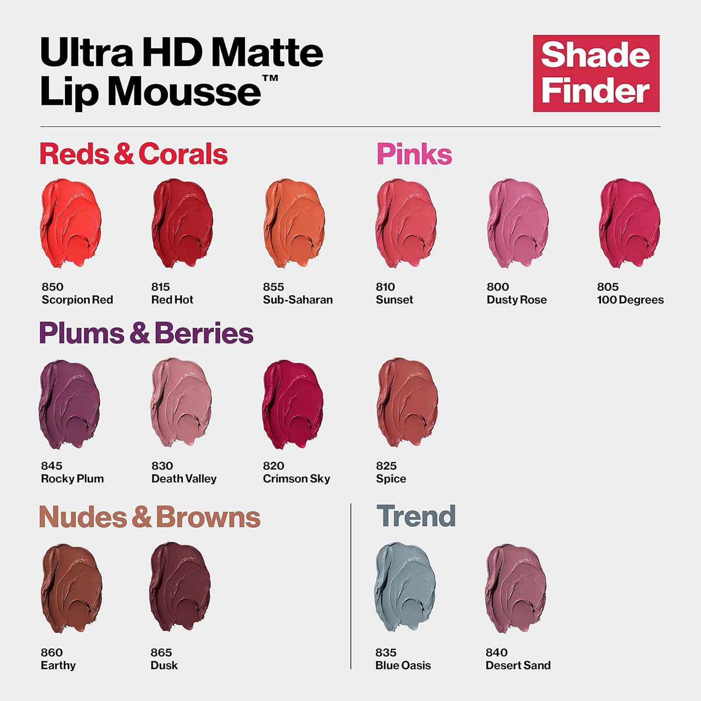 Revlon Ultra HD Matte Lip Mousse Collection - Luxurious & Long-Lasting