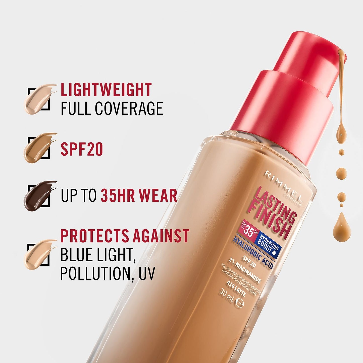 Rimmel Lasting Finish Extreme 35H Foundation – 210 Golden Beige