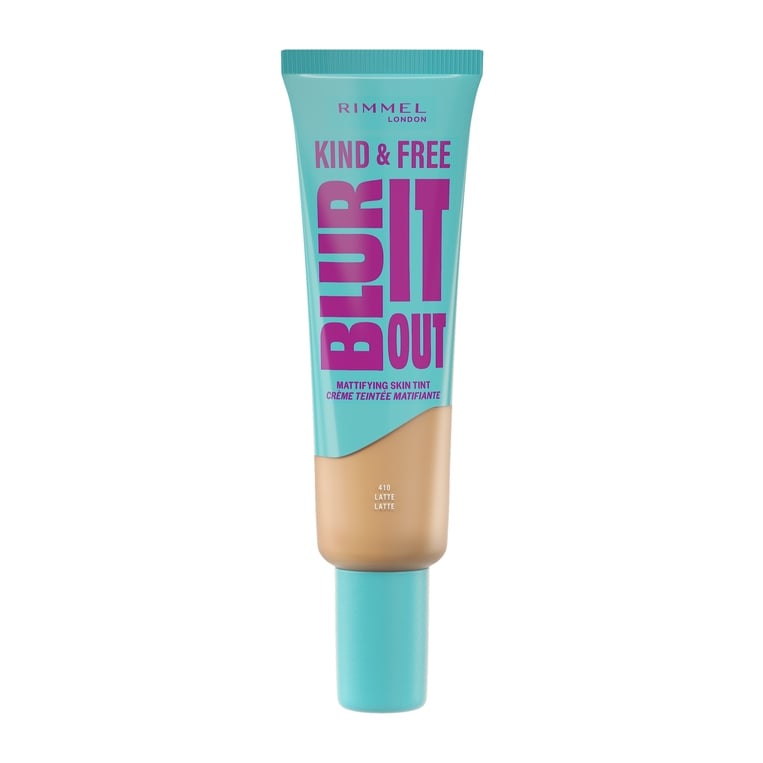 Rimmel Blurt It Out Mattifying Skin Tint Foundation – 410 Latte