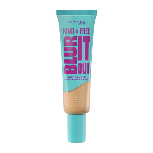 Rimmel Blurt It Out Mattifying Skin Tint Foundation – 410 Latte