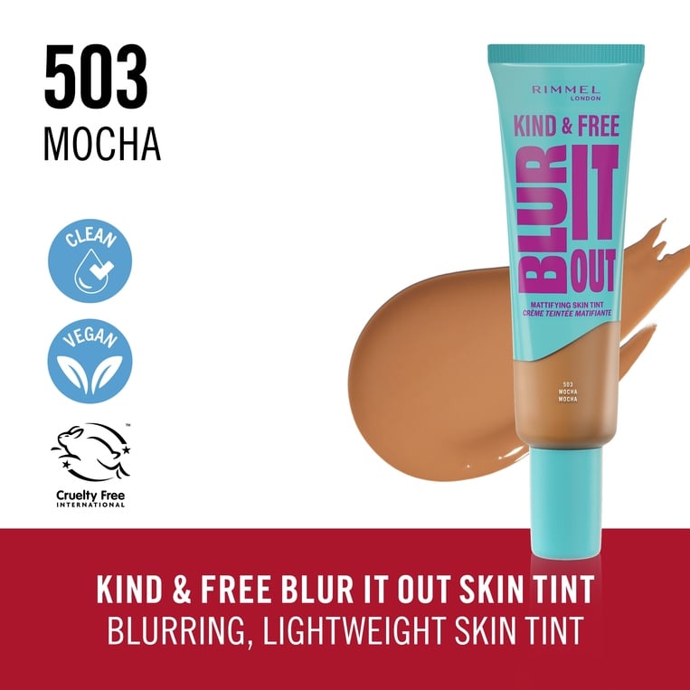 Rimmel Blurt It Out Mattifying Skin Tint Foundation – 503 Mocha