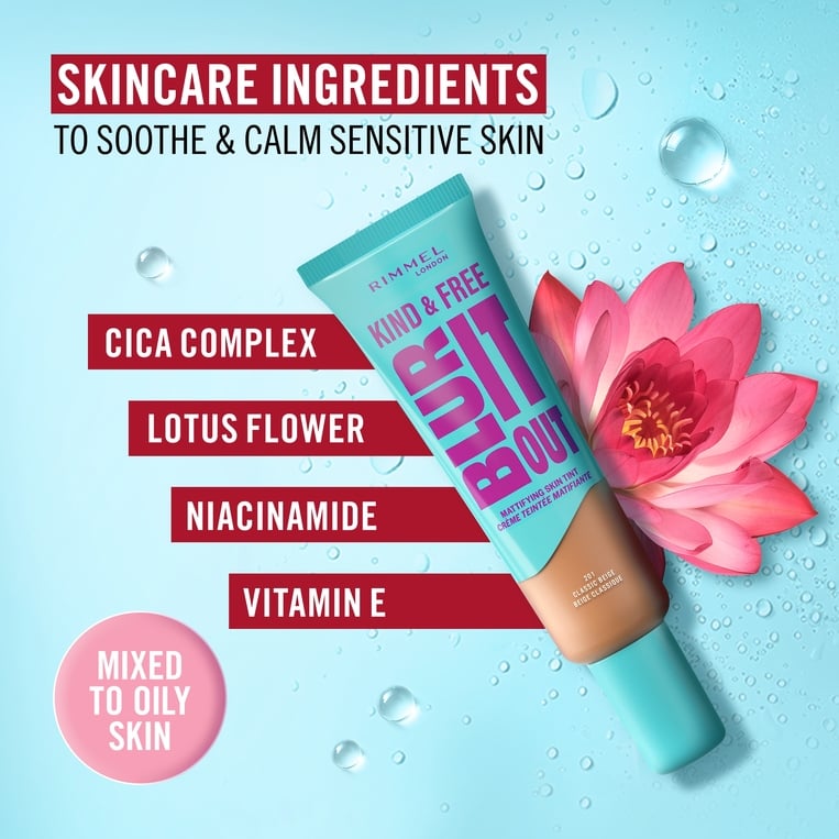 Rimmel Blurt It Out Mattifying Skin Tint Foundation – 503 Mocha