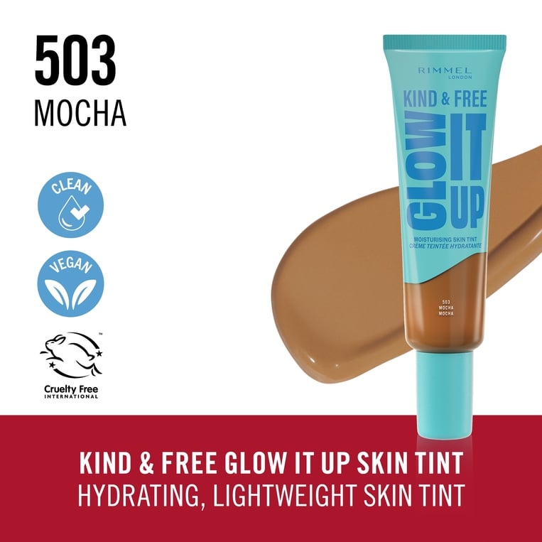 Rimmel Kind and Free Glow It Up Moisturising Skin Tint – 503 Mocha