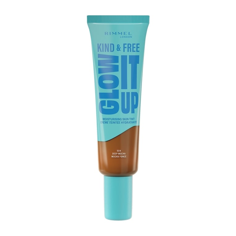 Rimmel Kind and Free Glow It Up Moisturising Skin Tint – 504 Deep Mocha