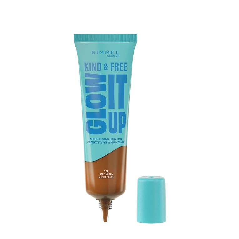 Rimmel Kind and Free Glow It Up Moisturising Skin Tint – 504 Deep Mocha