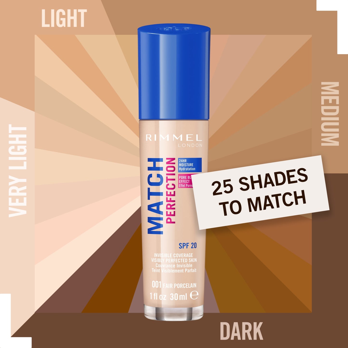 Rimmel Match Perfection Foundation – 301 Warm Honey